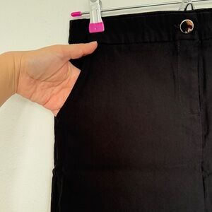 Large Black High-Waisted Skirt